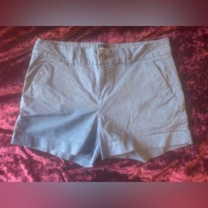 Gap Relaxed Girlfriend Cut Shorts, blue/ gray